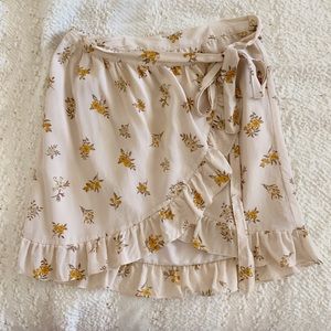 madewell mini wrap skirt